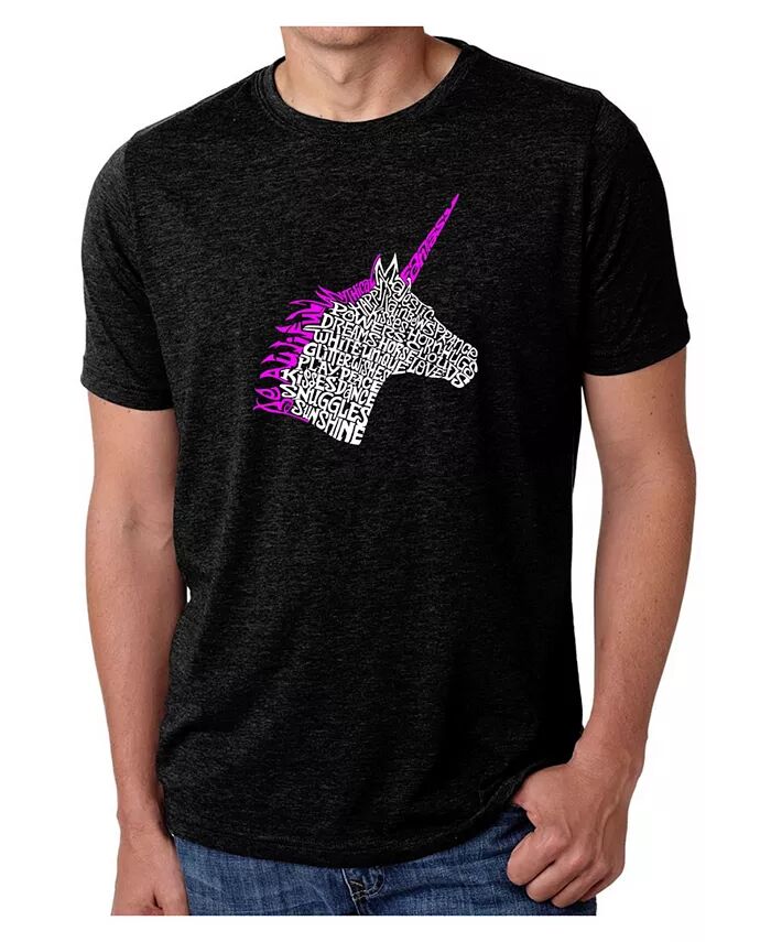 

Футболка мужская премиум-класса Word Art - Unicorn LA Pop Art, серый