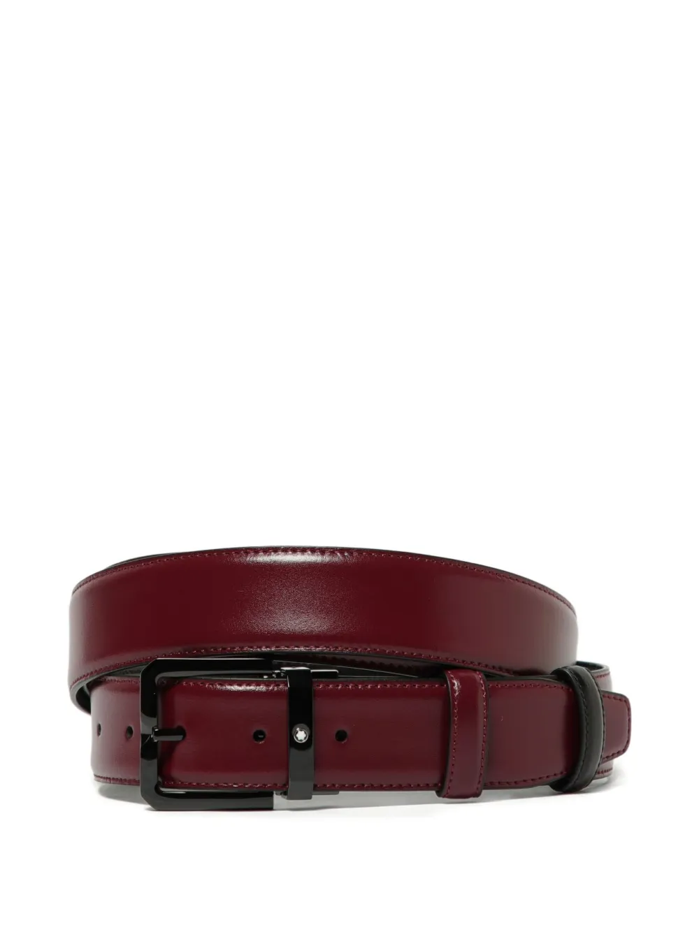 

Двусторонний кожаный ремень Montblanc, красный