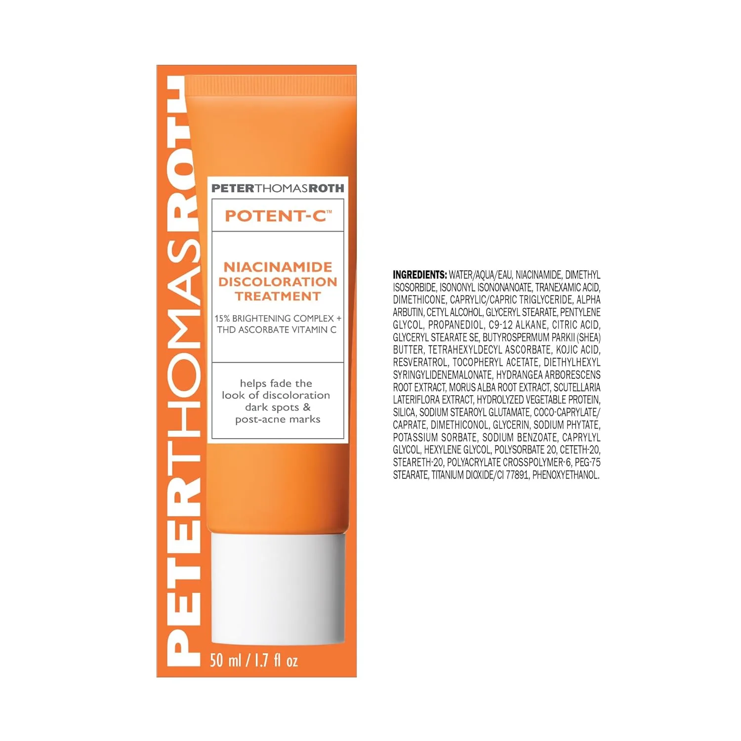 Сыворотка Peter Thomas Roth — Potent-C Niacinamide Discoloration Treatment для пигментации, темных пятен и постакне — фото 2