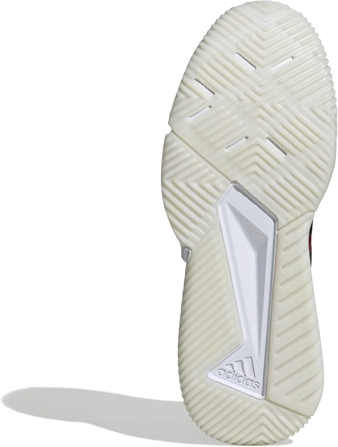 Мужские кроссовки Adidas Courtquick Padel, белый/черный/красный — фото 4