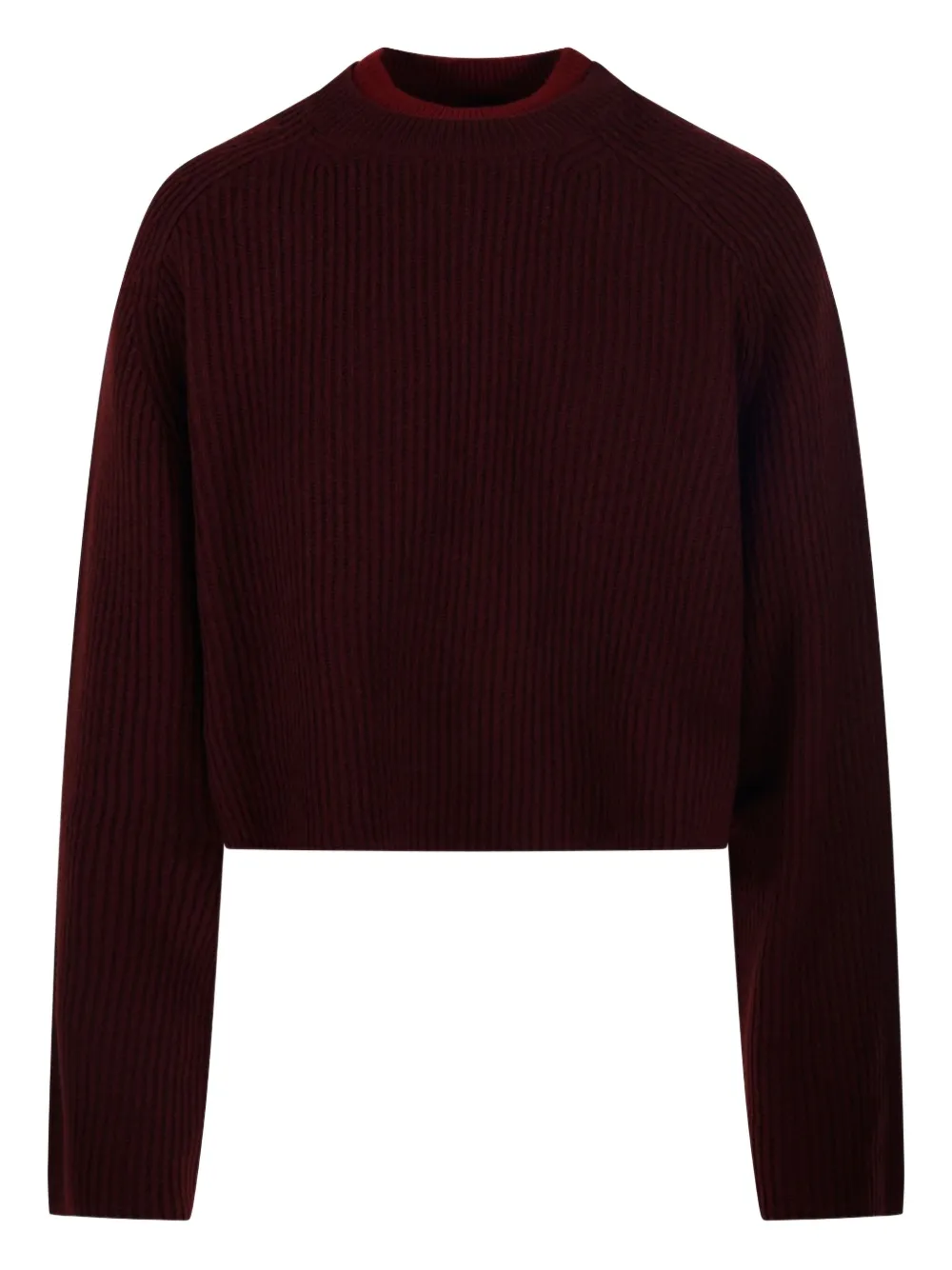 

Укороченный джемпер в рубчик MAX MARA, красный