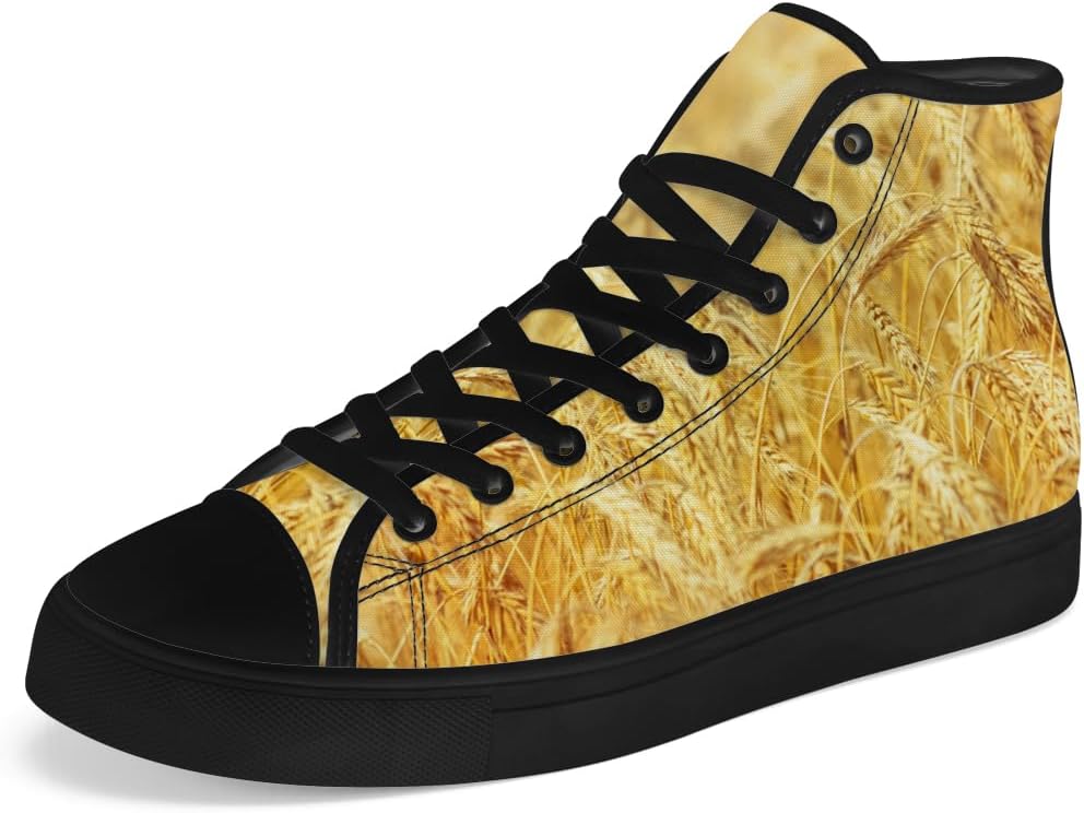 

Кеды на высокой подошве Chebing из холщовой ткани для мужчин и женщин, высокие кроссовки, шнуровка, повседневная обувь, подарок для папы и мамы, желтый