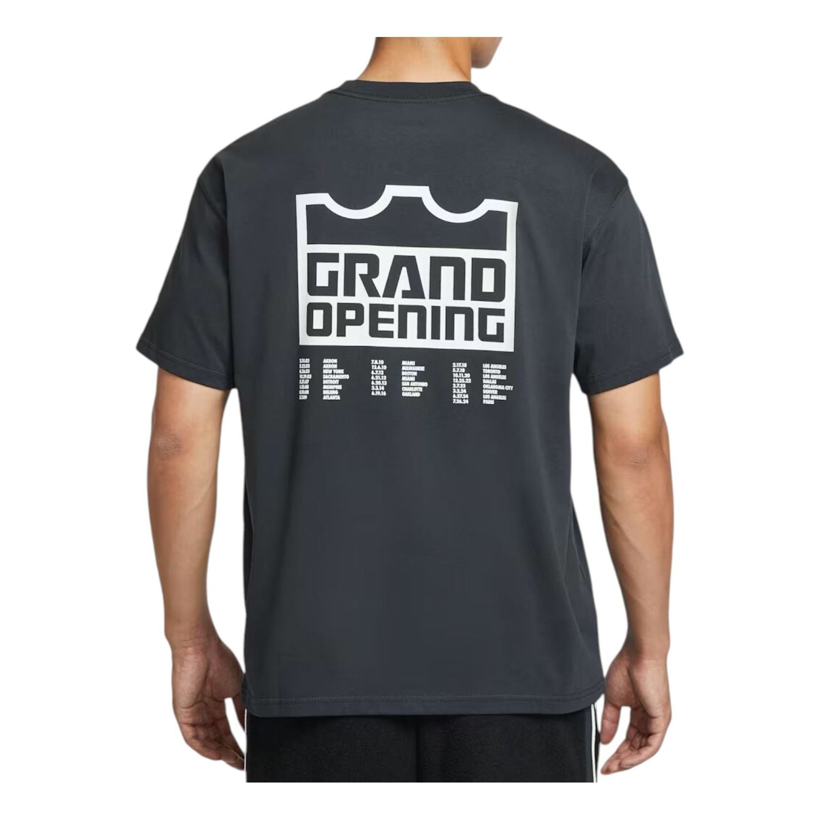 Футболка Nike LeBron 'Grand Opening' T-shirt 'Off-Noir' — фото 2