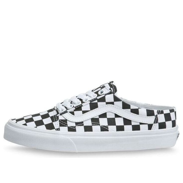 

Кроссовки checkerboard old skool mule chessboard white/black Vans, белый