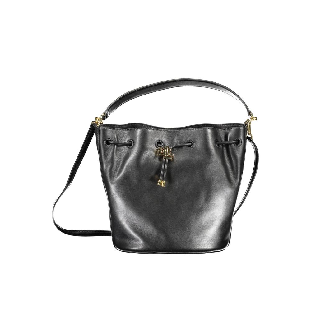 

Черная кожаная сумка Ralph Lauren, Black