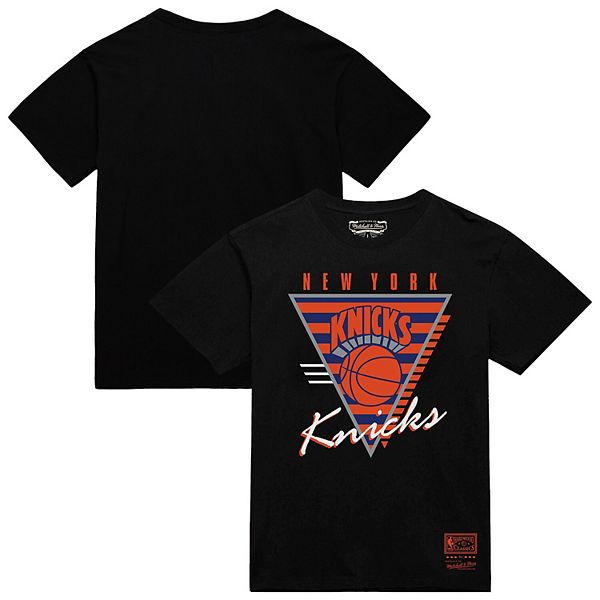 

Мужская черная футболка new york knicks worldwide collection tri-logo Mitchell & Ness