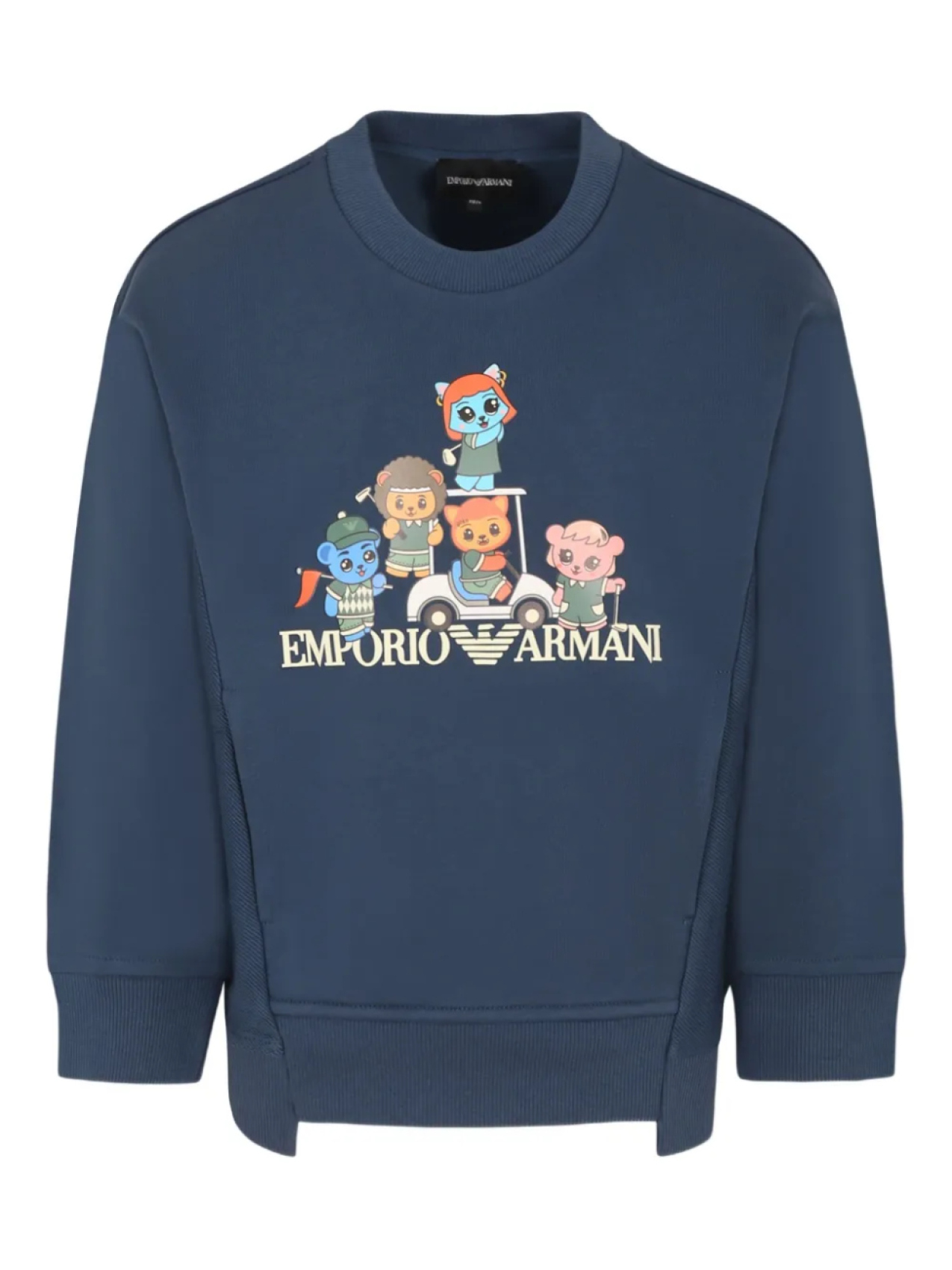 

Толстовка с графическим принтом Emporio Armani Kids, синий