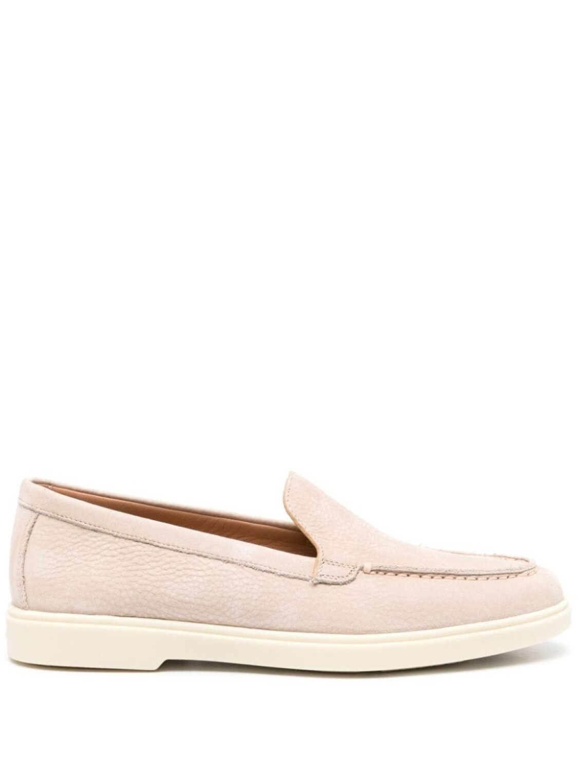 

Santoni лоферы с закругленным носком, нейтральный цвет