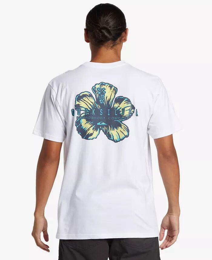 

Мужская футболка с коротким рукавом Hibiscus Pop Quiksilver, белый