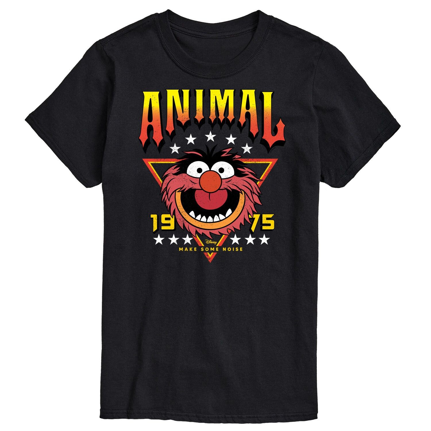 

Мужская футболка Disney's The Muppets Animal Band Licensed Character, черный
