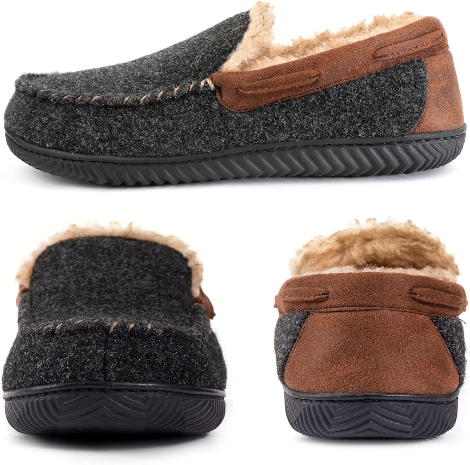 Мужские мокасины RockDove Hearthfire с памятью формы, черный — фото 4