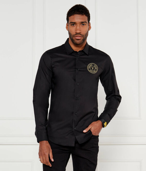 

Рубашка Versace Jeans Couture Slim Fit, черный