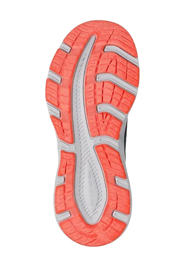 Слипоны Skechers, текстиль/синтетика синий с оранжевой отделкой — фото 4