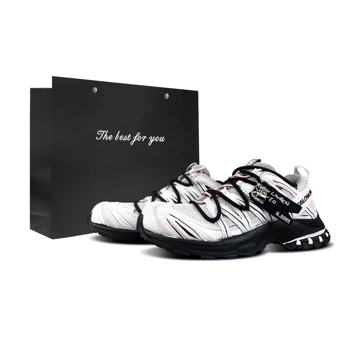 

Кроссовки для трейлраннинга и тренировок XA PRO 3D Cushioning Support Low top Unisex Black Pink SALOMON, белый