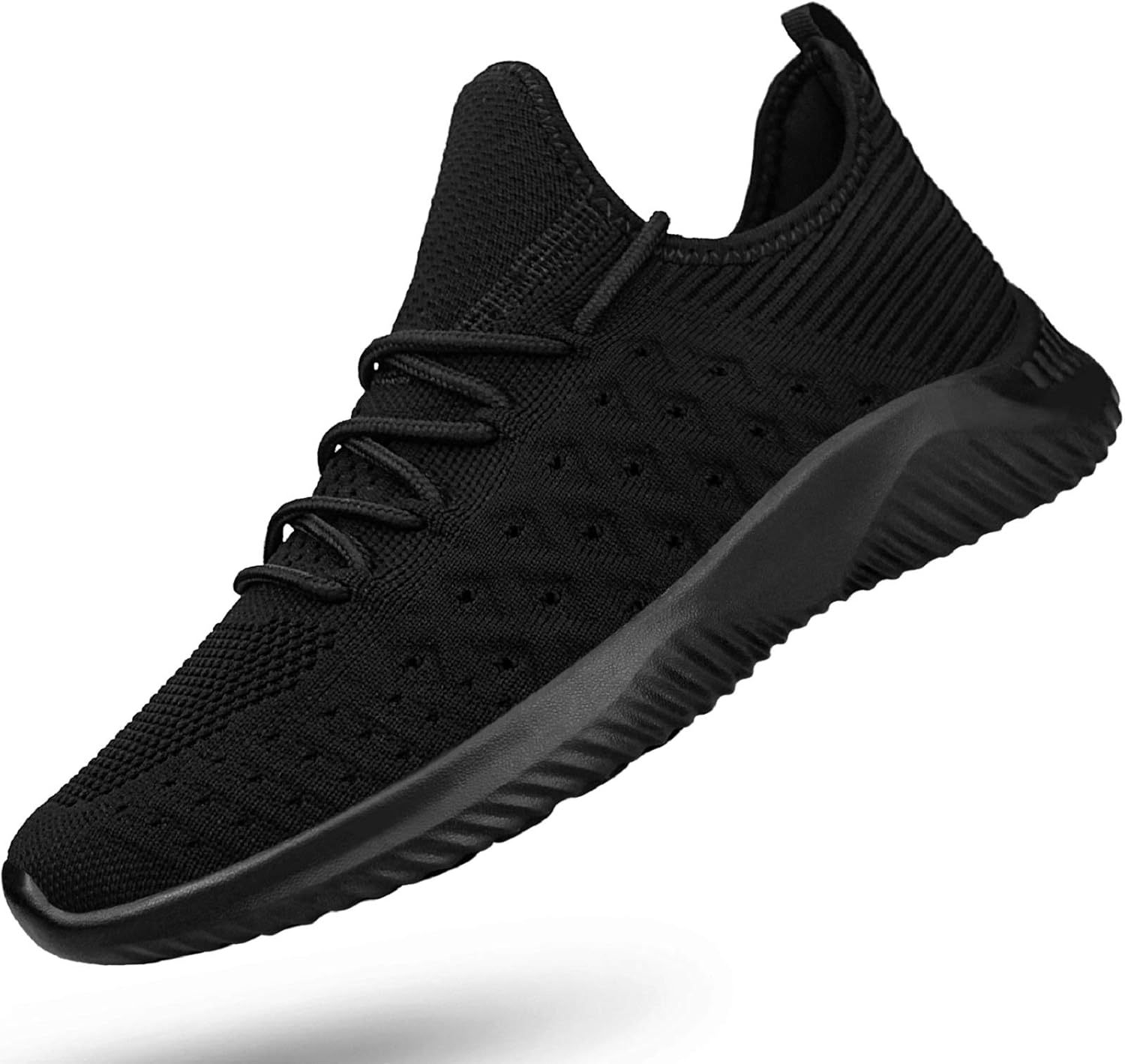 

Мужские слипоны Feethit для ходьбы, легкие, дышащие, с нескользящей подошвой, комфортные модные кроссовки для мужчин, черный