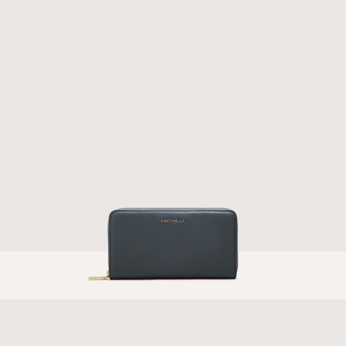 

Кошелек Coccinelle Metallic Soft, цвет Midnight Blue