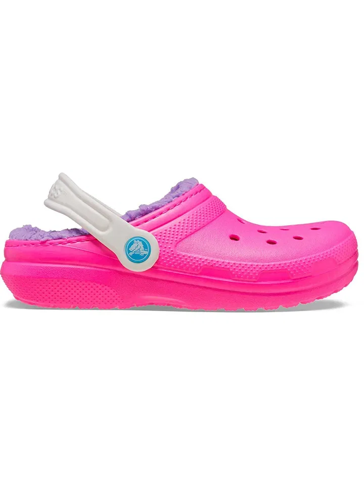 Детские клоги Crocs Pink Crush розово-фиолетовый — фото 3