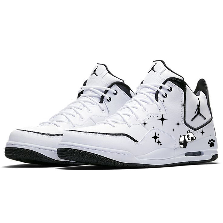 Кроссовки Jordan Courtside 23 Vintage Basketball Shoes Men Mid-top White/black, белый — фото 3
