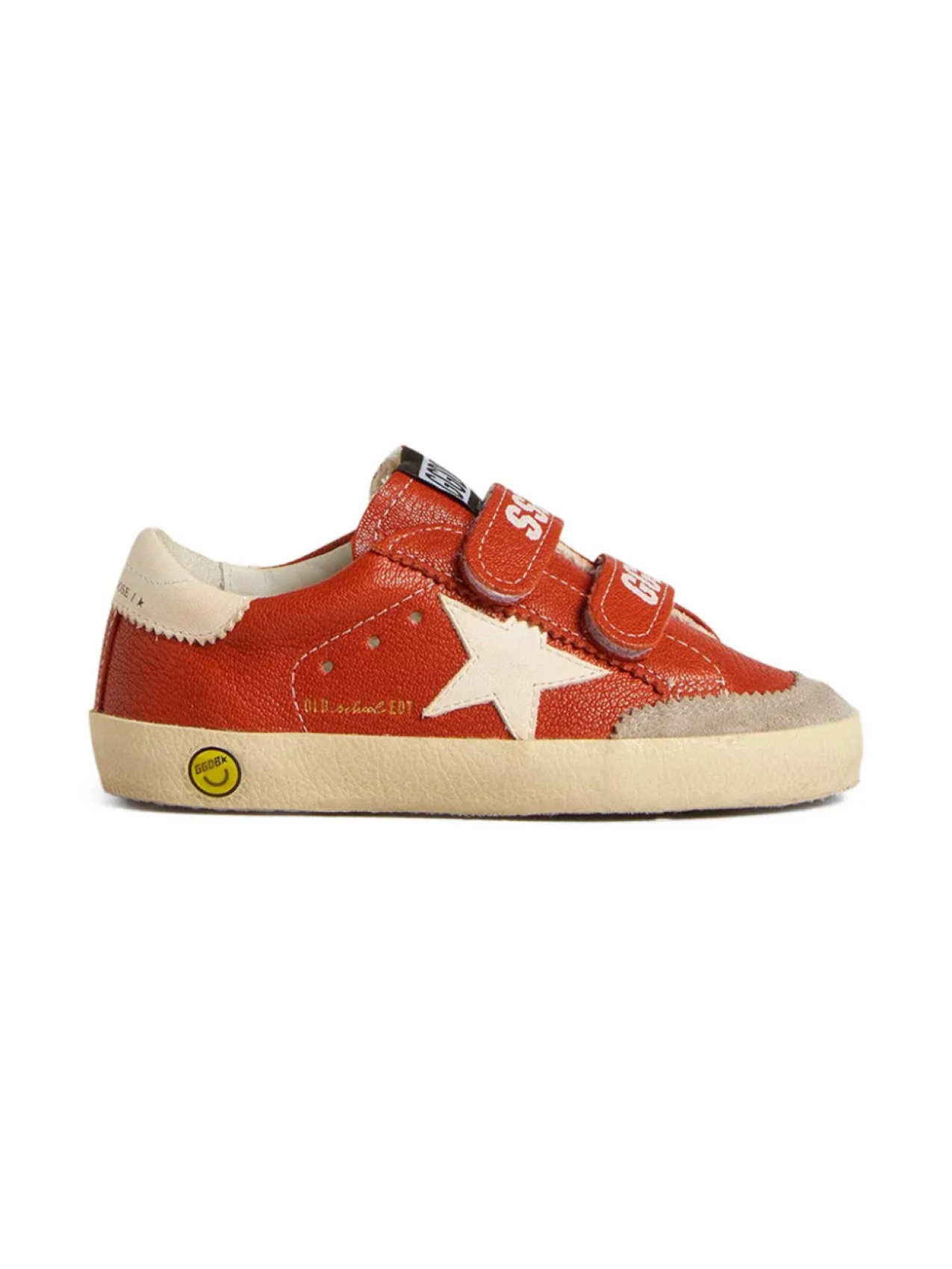 

Golden Goose кеды на липучках с нашивкой, красный