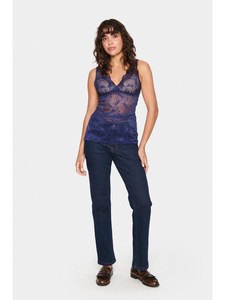 

SAINT TROPEZ Футболка-джерси DaisySZ прямого кроя, цвет Midnight Sail