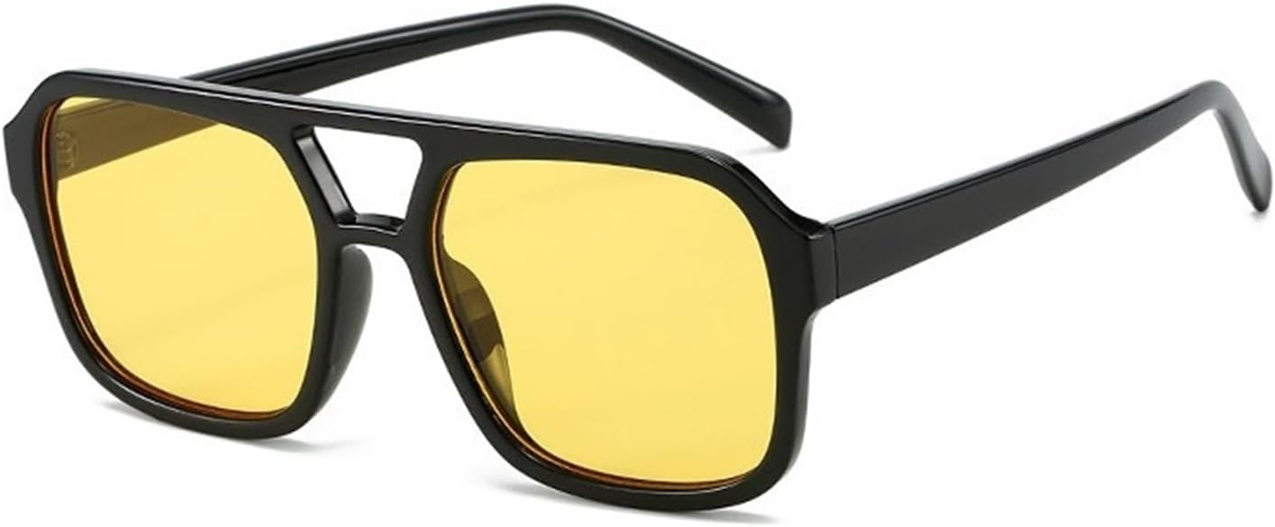 

Солнцезащитные очки для вождения в крупной оправе для женщин, для поездок на работу и для активного отдыха, а также солнцезащитные очки для вождения для мужчин Generic, Yellow