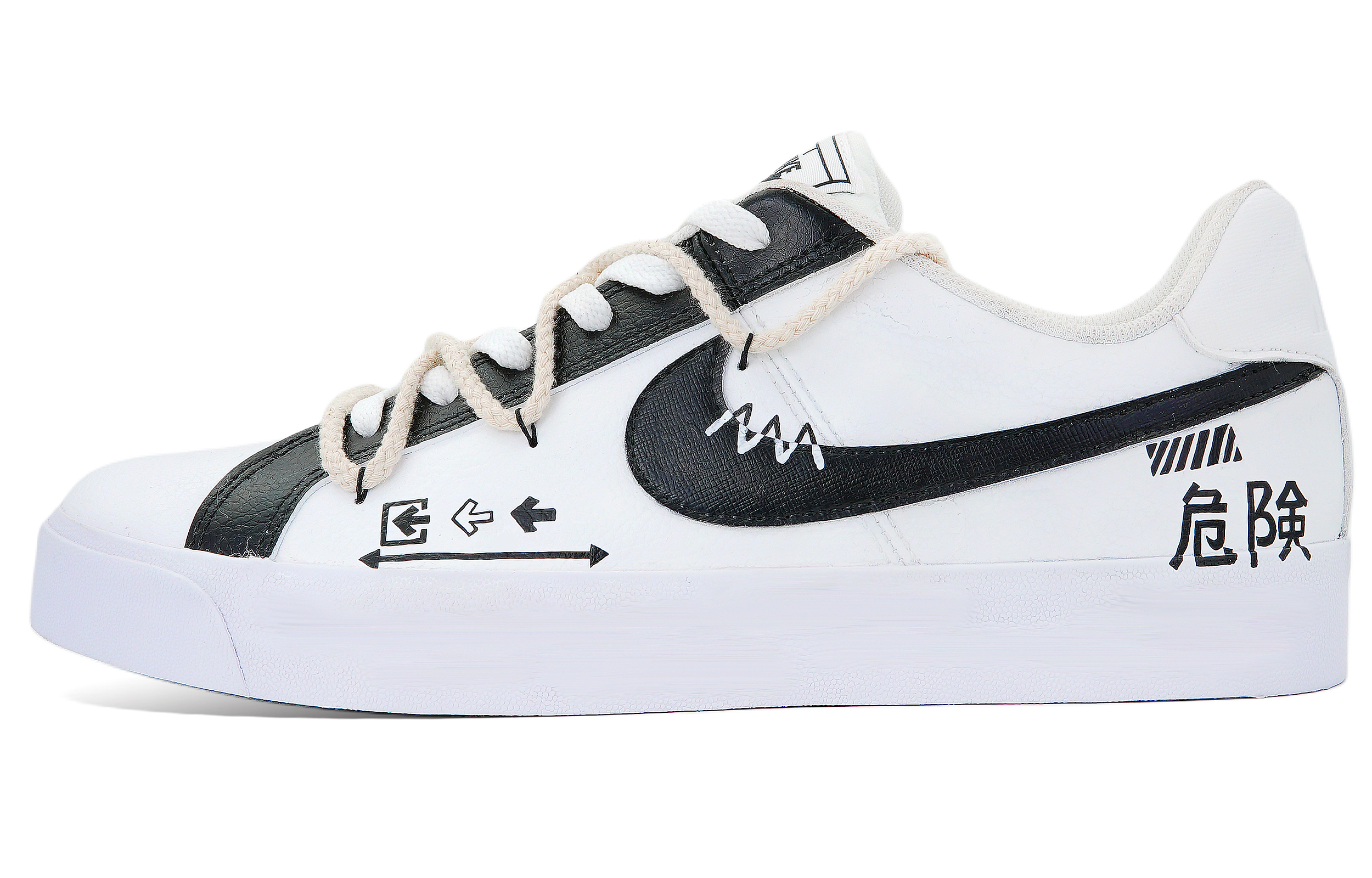 

Кроссовки Nike Court Royale Skateboarding Shoes Men Low-top White/black, белый