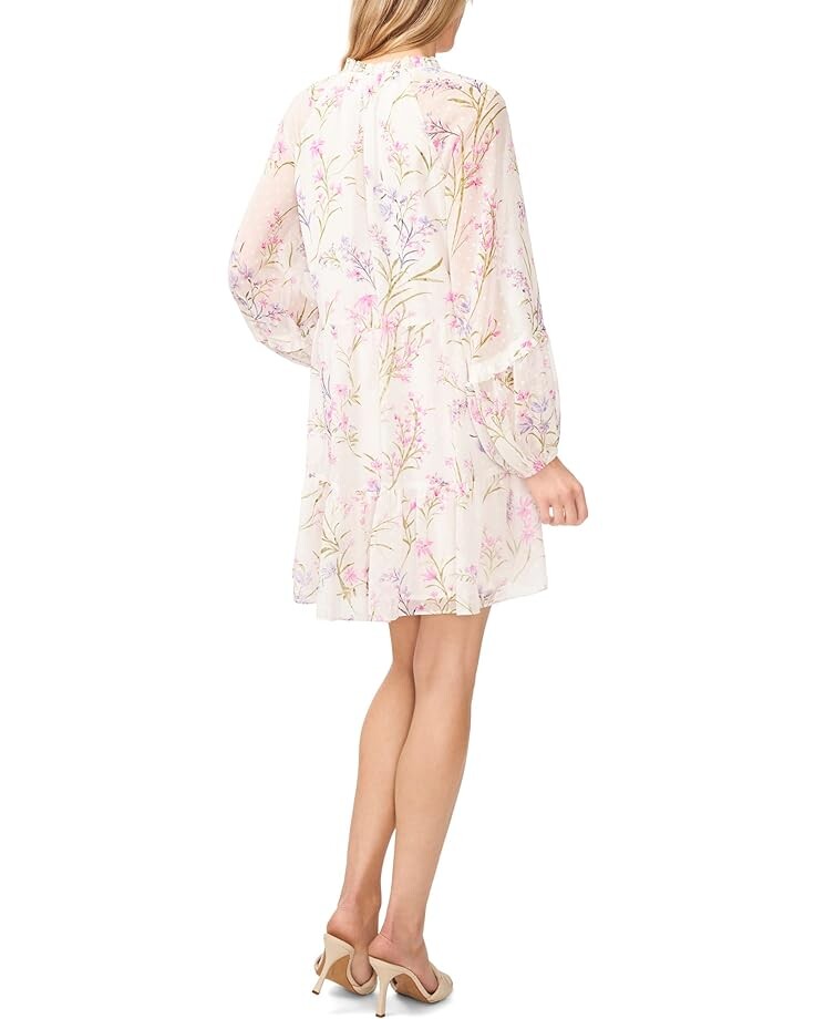 

Платье CeCe V-Neck Babydoll Tiered Dress, цвет New Ivory