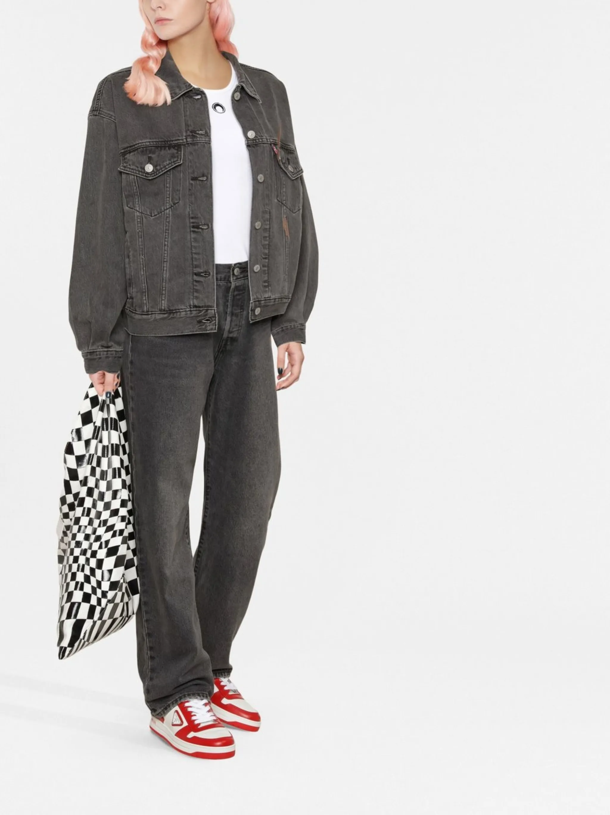 Джинсовая куртка на пуговицах Levi'S, серый — фото 2