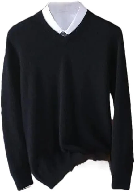 

Мужской вязаный свитер с V-образным вырезом, Slim Fit