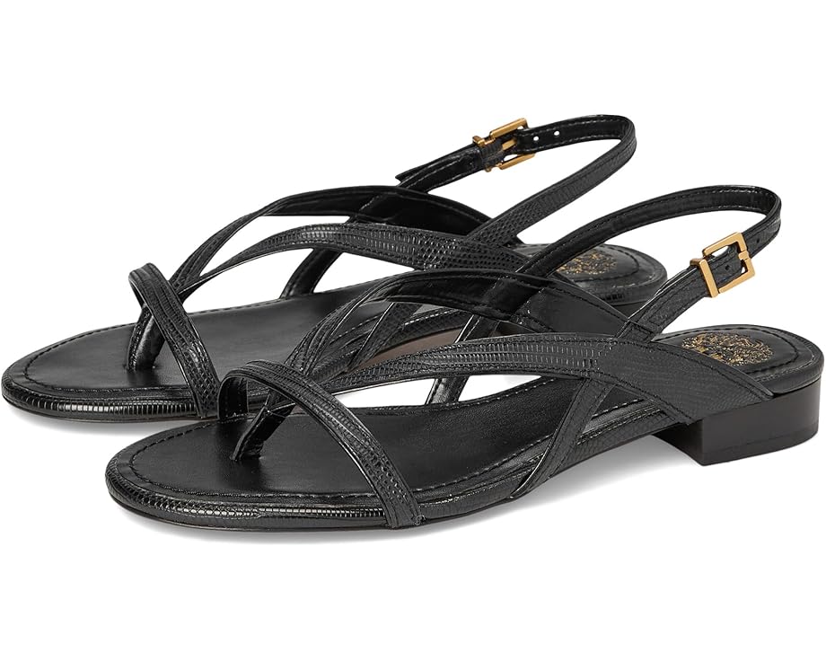 Туфли Vince Camuto Melly Strappy Flat Sandals, черный