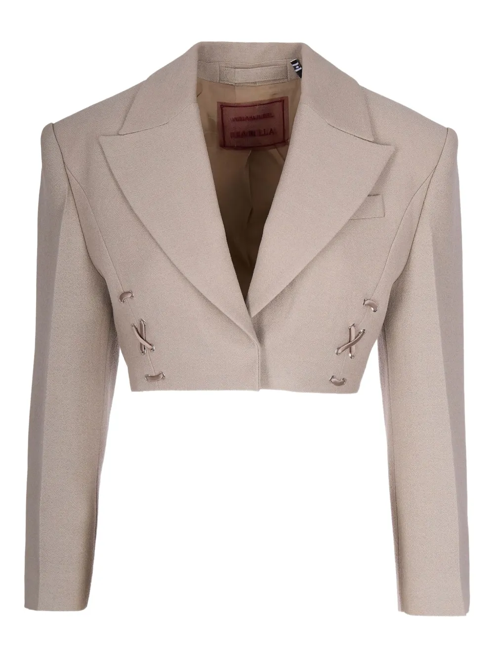 

Укороченный пиджак на шнуровке Marella, серый