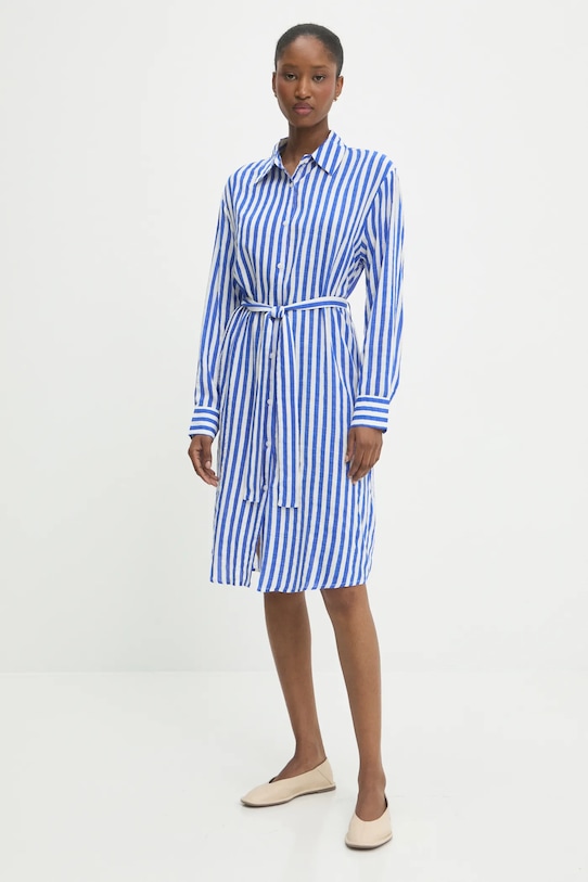 

Платье с добавлением шелка Answear.Lab, синий