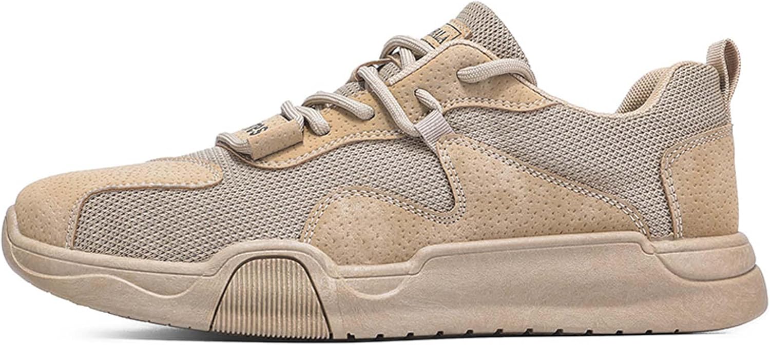 

Удобные и дышащие сетчатые кроссовки, модная спортивная обувь, ретро и простые классические мужские повседневные туфли Generic, хаки