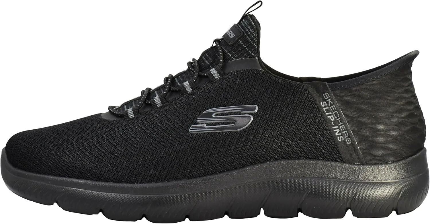 Мужские кроссовки Skechers Summits - высокие слипоны, черный — фото 3