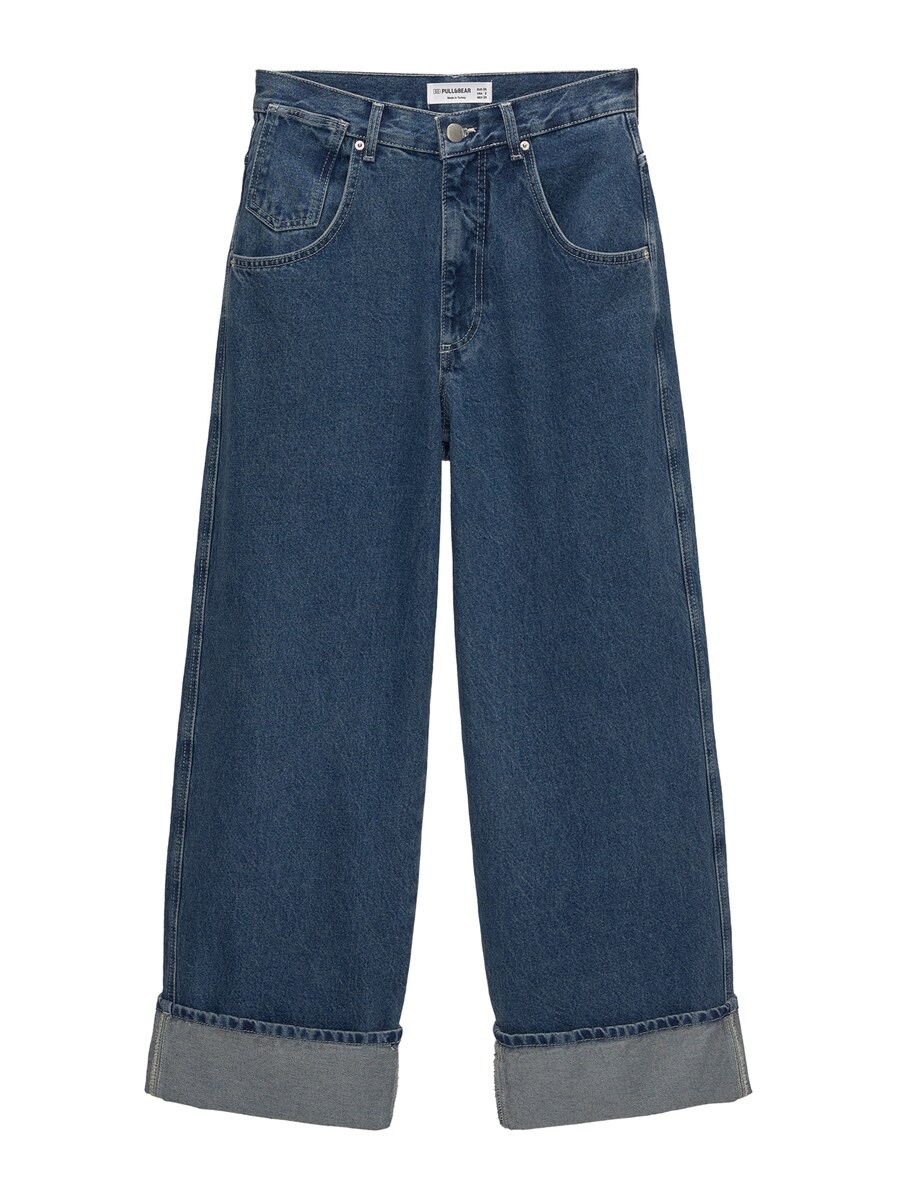 

Джинсы Pull&Bear Wide leg Jeans, синий деним