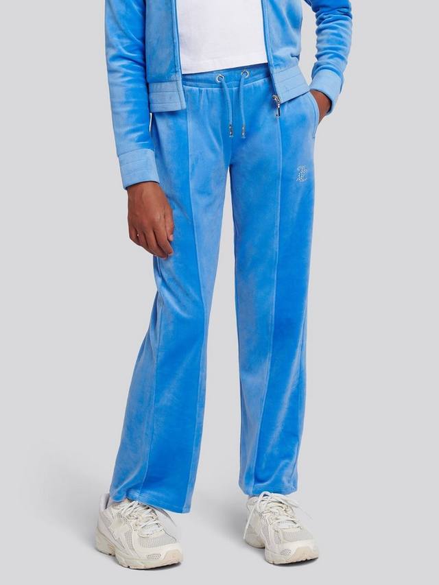 

Детские вельветовые джоггеры с широкими штанинами Juicy Couture, Regatta Blue