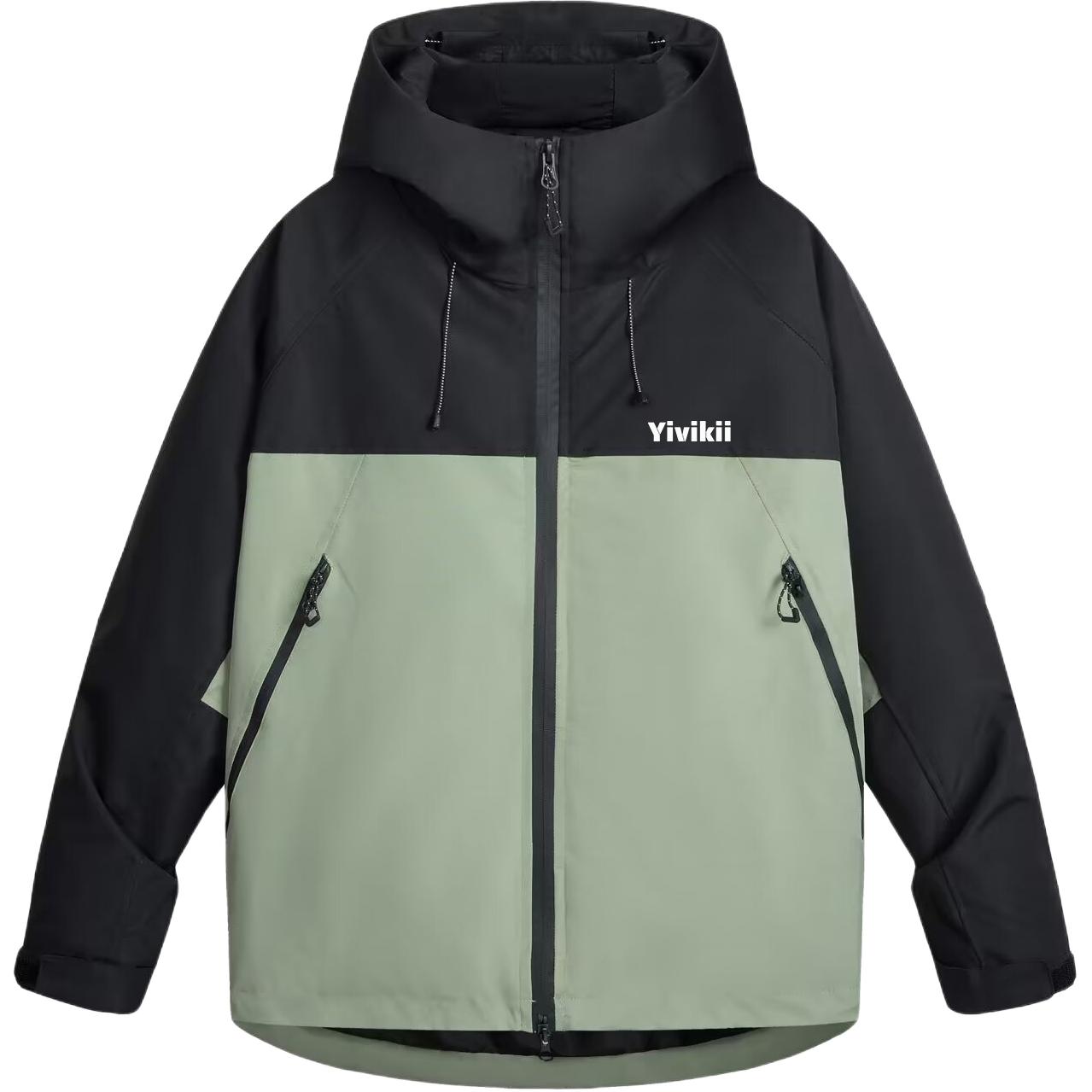 

YIVIKII Куртка Unisex, Dusty Black Green