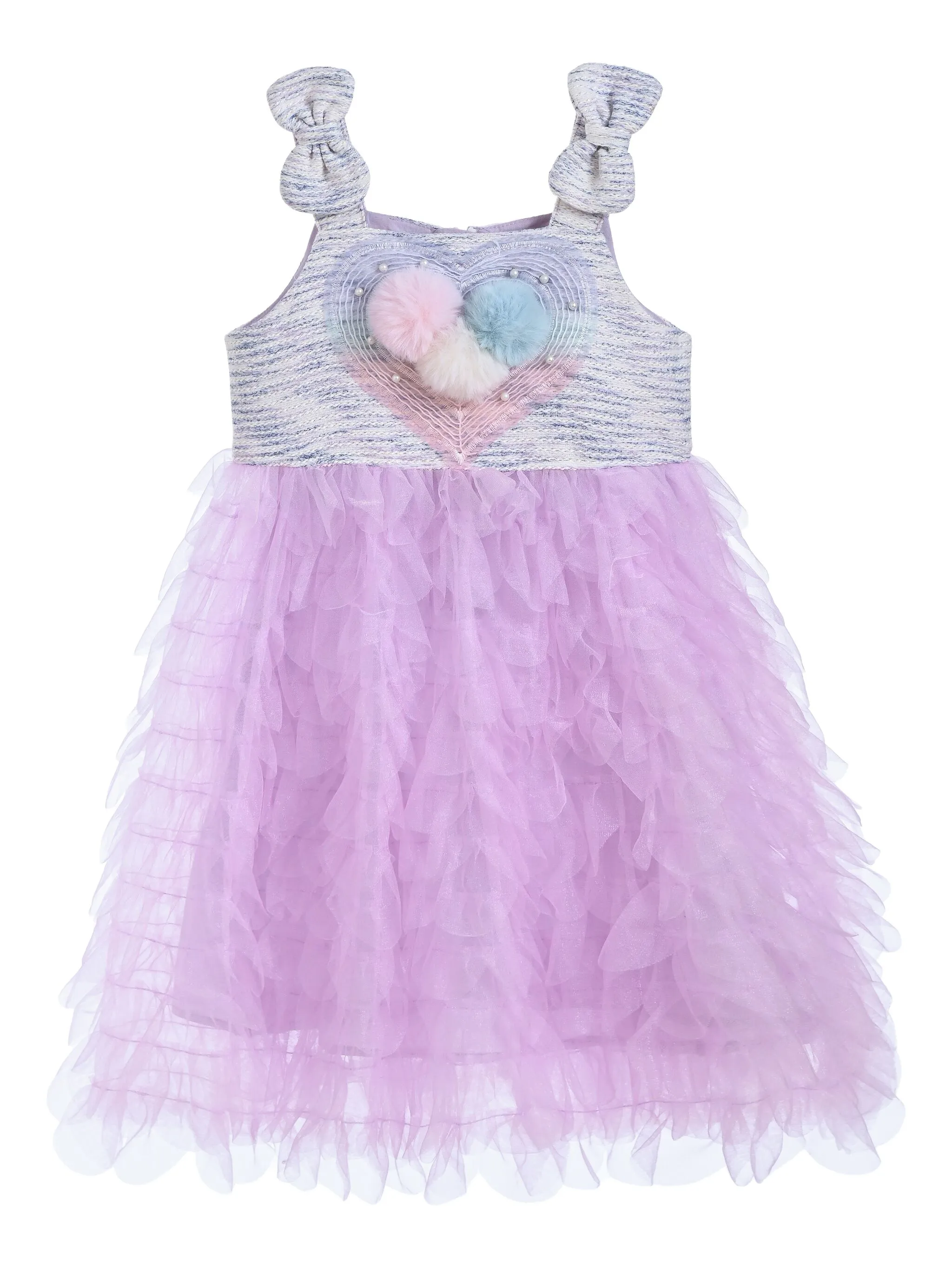 

Платье с оборками Mimi Tutu, фиолетовый