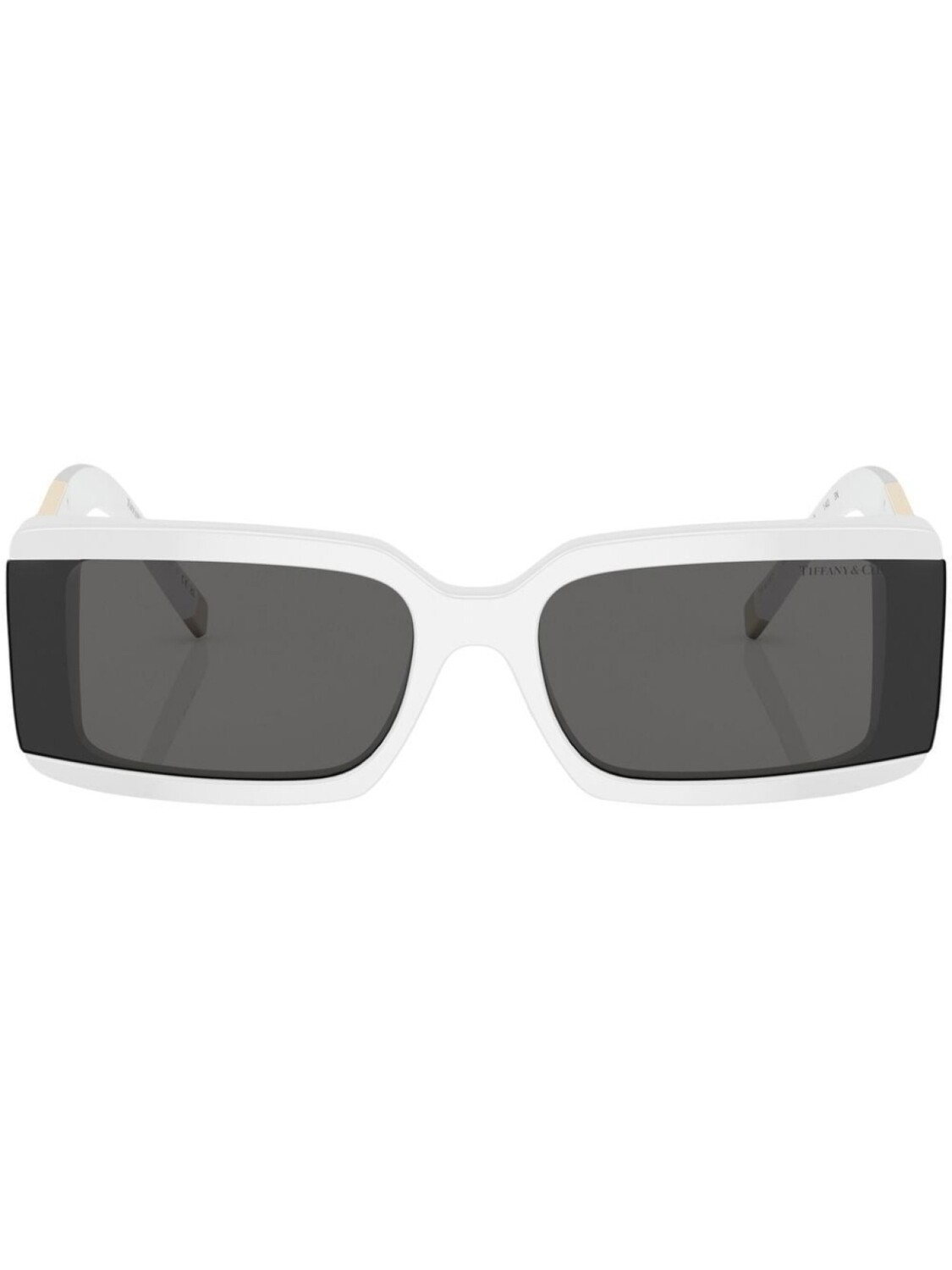 

Tiffany & Co Eyewear солнцезащитные очки в прямоугольной оправе, белый