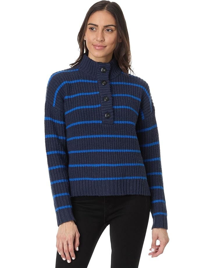 

Свитер Toad&Co Moss Point Henley Sweater, цвет Nautical Stripe