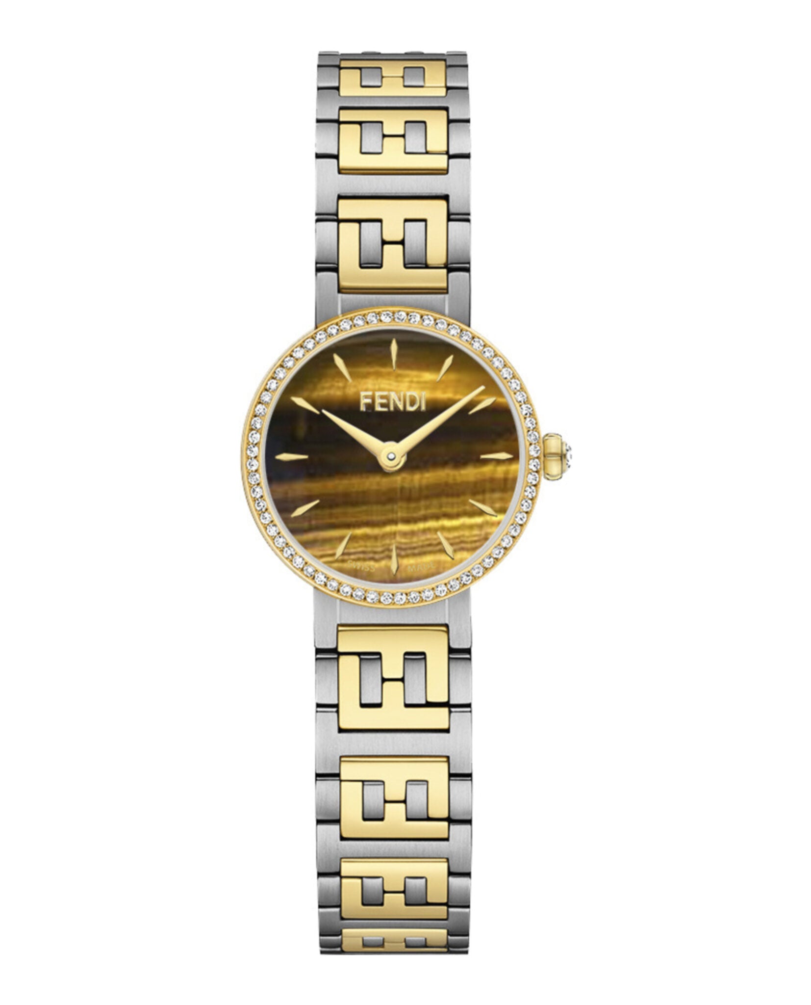 

Часы Forever Fendi Diamond, цвет two tone/two tone/brown