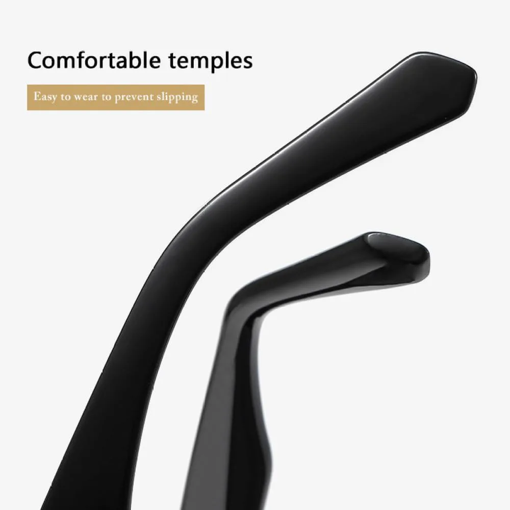 

Классические квадратные солнцезащитные очки большого размера 2027 для мужчин и женщин, черные, с защитой от УФ-излучения UV400, черные, один размер MTZJH, One Color