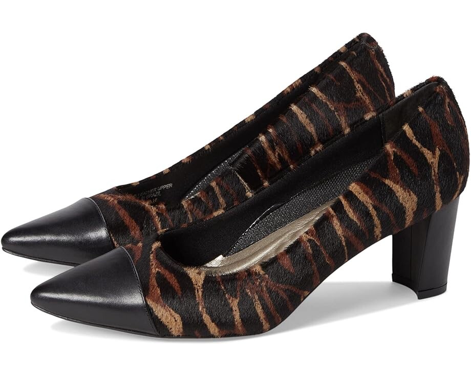 

Туфли Walking Cradles Stevie, цвет Multi Stripe Haircalf/Black Leather