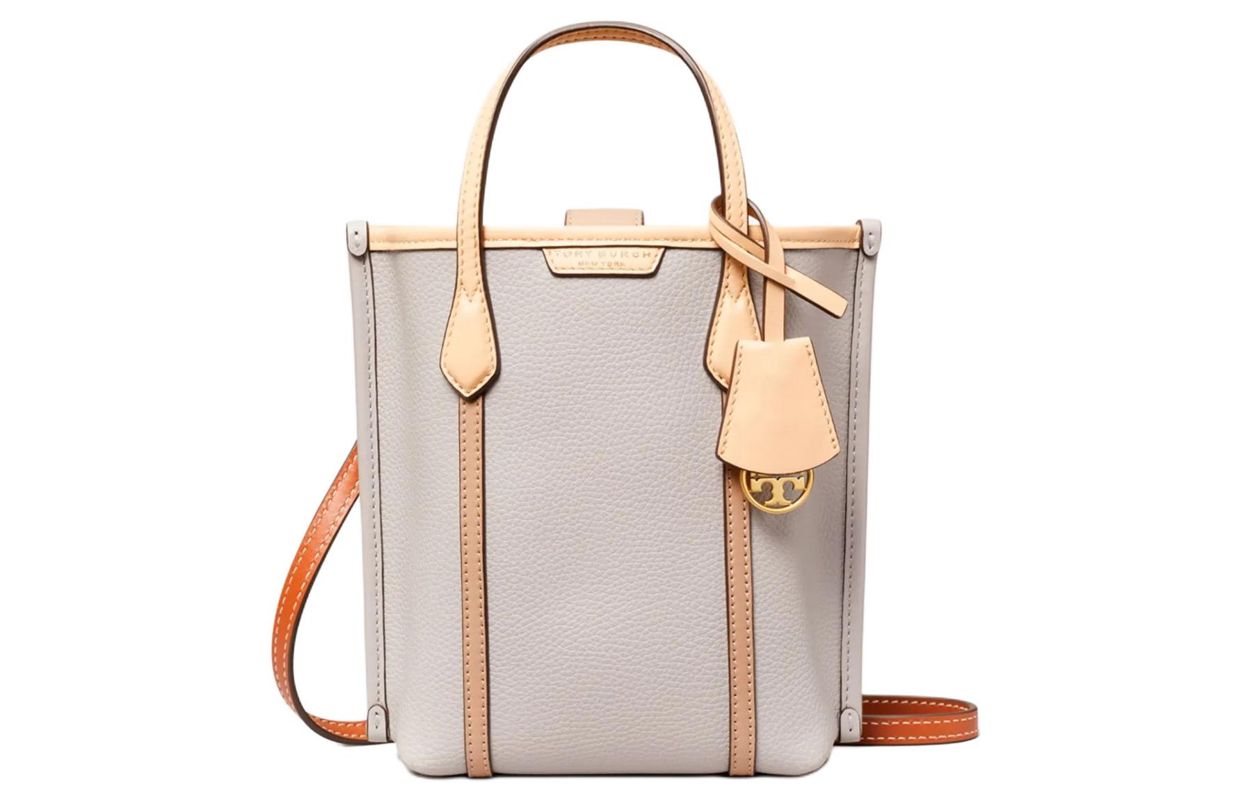 

TORY BURCH Кожаная сумка тоут Шоппер Наплечная сумка Кроссбод Мини женская сумка Серый