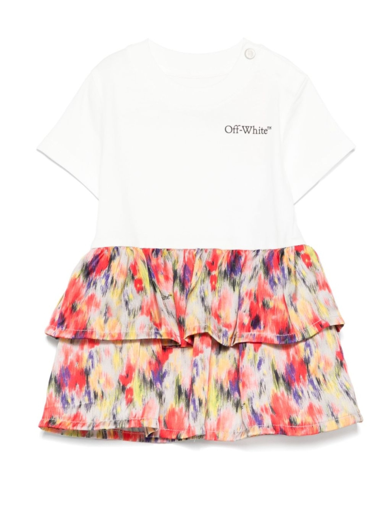 

Off-White Kids платье с графичным принтом, белый