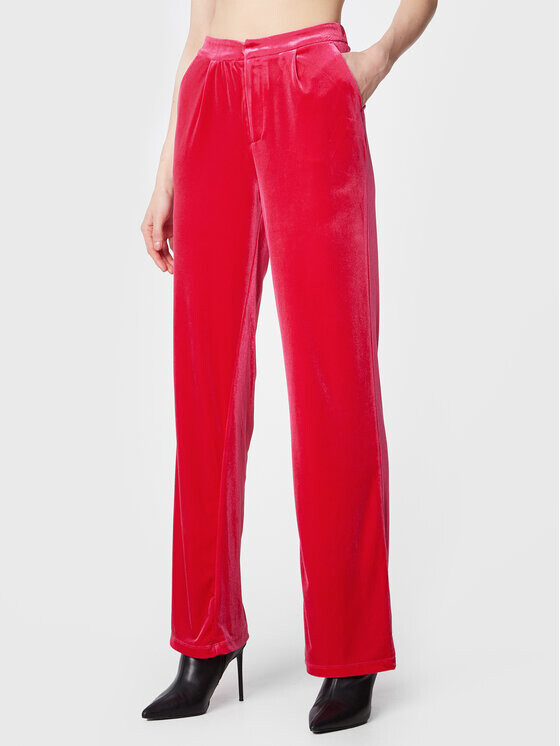 

Тканевые брюки свободного кроя Gina Tricot, розовый