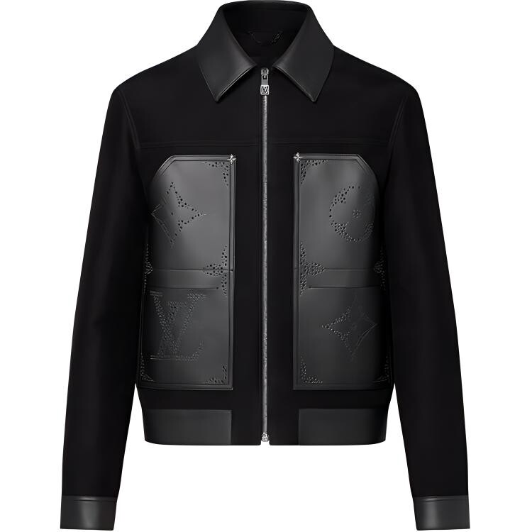 

Кожаная куртка мужская черный Louis Vuitton