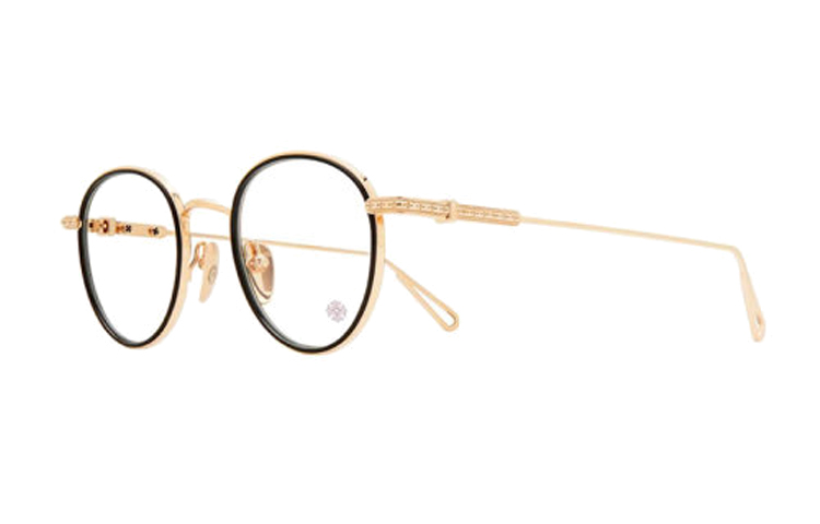 

Chrome Hearts Сплав круглые очки унисекс Gold, Black
