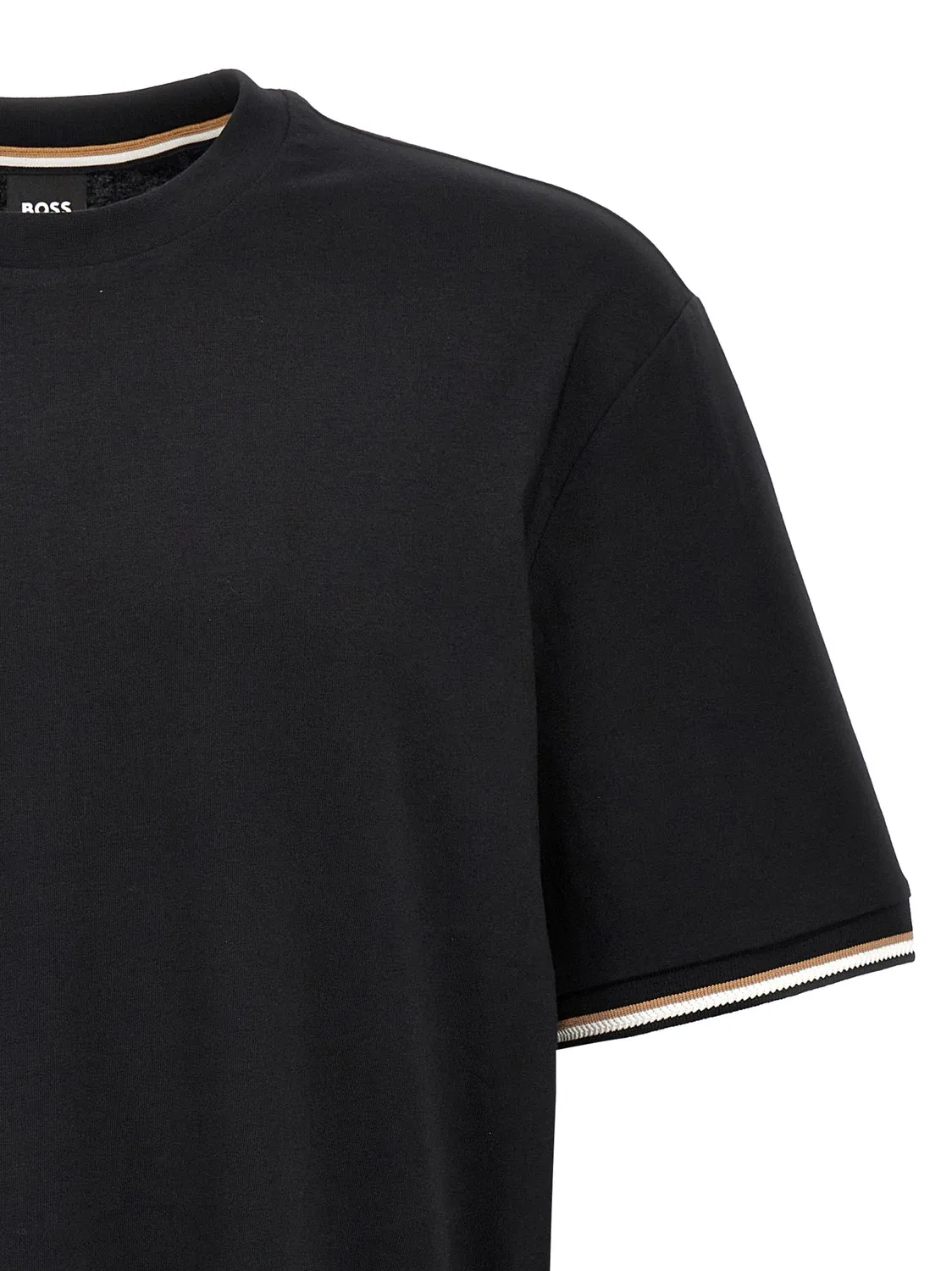 Футболка 'Thompson 04' HUGO BOSS, черный — фото 3