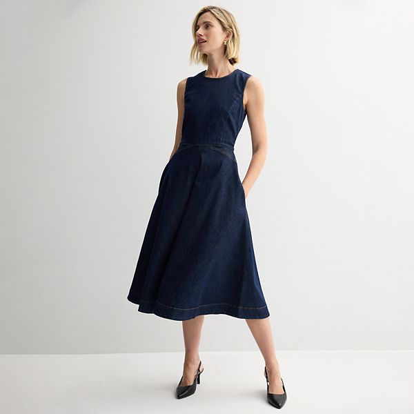 

Женское платье миди с расклешенным силуэтом Nine West